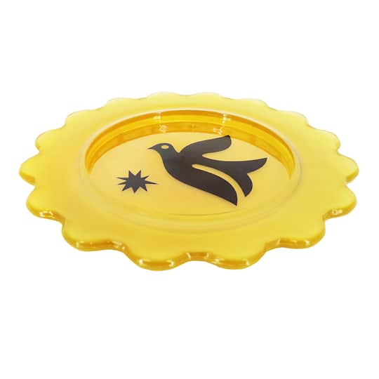 Jonathan Adler x Michaels 10.75" Bird Art Scalloped Edge Glass Plate